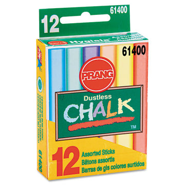 Prang® Hygieia Dustless Board Chalk, 3 1-4 X 0.38. Assorted, 12-box freeshipping - TVN Wholesale